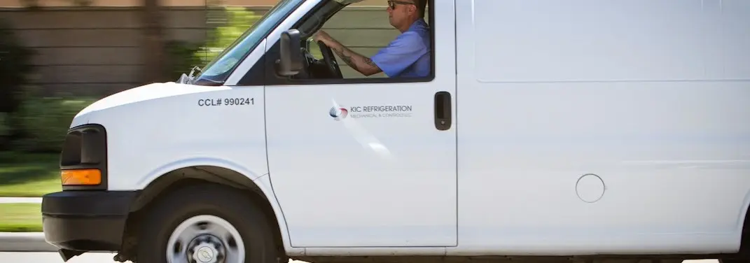 KIC Refrigeration service vehicle serving Ettrick area